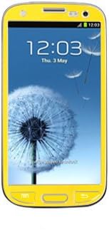 S3 Protecion, Samsung Galaxy S3 I9300 Aluminium Full Screen Protective Sticker Skin Full Body Matte Anti Finger Anti Glare Screen Protector Guard Film For Luxury Looks Diamond Cutting SIII (Yellow)