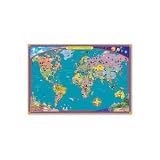 World MAP Kids Geography Educational Poster Art 31hfXgxtNML. SL160 World MAP Kids Geography Educational Poster Art