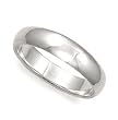 Sterling Silver Wedding Bands 6 mm - Size: 5-12