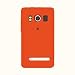 Htc Evo 4g Metalic Orange Rubberized Snap-on Hard Phone Cover Case with Screen Protector