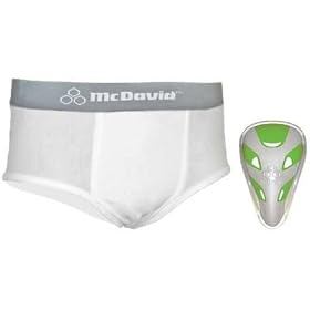 Buy McDavid Youth Performance Brief With Flex Cup- White 9110
