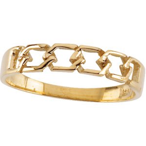 14K Yellow Gold Teen Ring