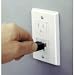 Safe Plate for Electric Outlet - Bulk 25 Pack - White DECORA style (2 screws)