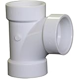 NIBCO 4811 Series PVC DWV Sanitary Pipe Fitting, Tee, Hub