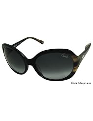COACH - Ladies SUNGLASSES BLACK FRAME GRAY LENS by