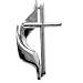 PRE-HOLIDAY SALE!!! 10% OFF 14K White Gold Methodist Cross Pin