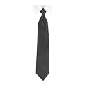 New Boys Solid Color Black Clip On 14" Neck Tie