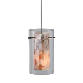 Euro Rail - 1 Light Low Voltage Mini Pendant Track Lighting Fixture - Dark Bronze - Clear... by Vaxcel Lighting