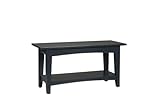 IMAGE OF Alaterre ASCA03BL Shaker Cottage Bench, Black