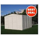 DuraMax 10' x10' Stronglasting Woodbridge Vinyl Storage Shed (00411-DM) Category: Duramax Vinyl Sheds