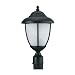 Yorktowne Outdoor Post Lantern in Forged Iron