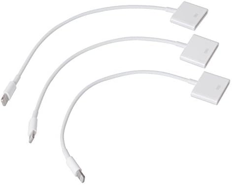 Shoreline Solutions® 3 PACK White 30 Pin to 8 Pin Charge &amp; Sync Lightning Cable Cord Adapter Converter Connector for iPhone 6s 6s Plus iPhone 6 6 plus 5s 5 iPad Pro iPad mini4 iPod Touch Retina Display iPad Mini iPad Air