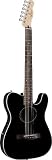 Fender® Telecoustic&trade; Steel-string Acoustic-Electric Guitar - Walnut Stain
