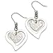Stainless Steel Heart Dangle Earrings