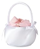 White Satin Flower Basket.