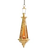 Gifts & Decor Amber Teardrop Lantern Moroccan Outdoor Candle Holder