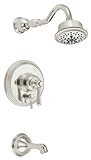 Danze D502257PNVT Opulence Single Handle Tub and Shower Trim Kit with 5-Function Showerhead, Polishe
