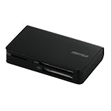 iBUFFALO �J�[�h���[�_�[/���C�^�[ �u���b�N Black �� 2�{�� USB2.0�o�X�p���[���f�� BSCR12U2BK