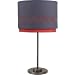 Royce Lighting Highland Park Collection Table Lamp, Burnished Bronze Finish with Grey and Persimmon Hardback Shade, 12-Inch by 12-Inch by 24-Inch