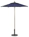 Oxford Garden Sunbrella 6-Foot Market Umbrella, Navy Blue