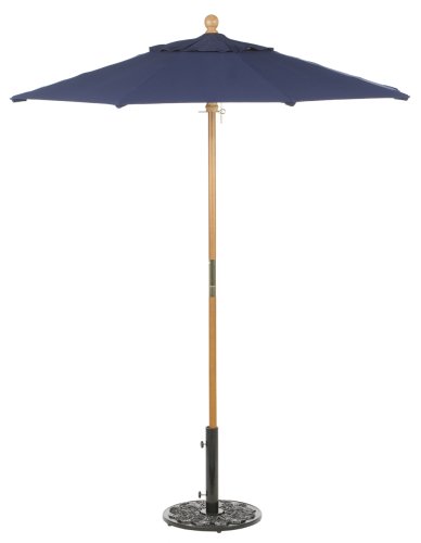 Oxford Garden Sunbrella 6-Foot Market Umbrella, Navy Blue Oxford Garden Sunbrella 6-Foot Market Umbrella, Navy Blue