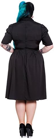 Hell Bunny Plus Vintage Black Lace Insert Tea Dress (2XL)