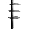 OMNIMOUNT TRIA B TRIA 3-SHELF WALL FURNITURE SYSTEM (BLACK)