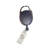 Ausweis Jojo Oval mit Schlaufenclip in schwarz