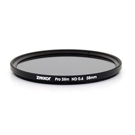 Zykkor 58mm Pro Slim Neutral Density ND4 0.6 ND 4 Optical Glass Filter