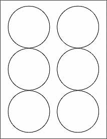 Cheap (6 SHEETS) 36 3-1/3" BLANK WHITE ROUND CIRCLE STICKERS FOR INKJET ...