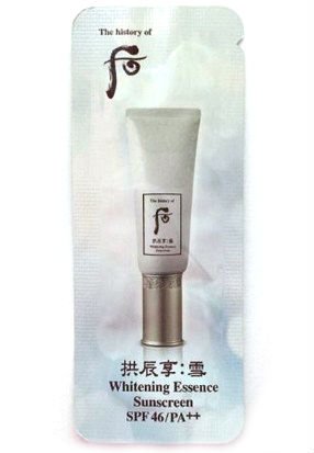 30 X The History of Whoo Sample Whitening Essence Sunscreen (SPF 45, PA++). Super Saver Than Normal Size