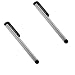 Silver Universal Touch Screen Stylus Pen - 2 Pack for Apple Iphone 1st Gen 3G 2nd Gen Ipod Touch