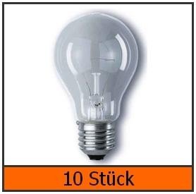 10x Osram Glühbirne AGL Glühlampe 60W E27 matt 60 Watt