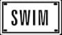 Swim 2 1/4 X 4" Aluminum Die-cut Sign"