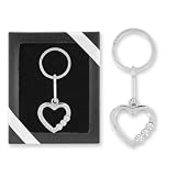 Crystal Heart Picture Frame Keychain Gift Boxed