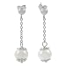 Sterling Silver Freshwater Pearl Dangling Earrings