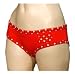  : Mamia Gold Sexy Stretch Cotton Spandex Boyshort Bikini Panties with Heart Designs on Waist and Legs (Lp1039k)