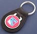 New York Rangers Red Logo Leather Keychain