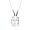 14k White Gold 10x8mm Oval Cut Morganite Pendant