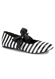 Women's Junior's Striped Flat With Bow Detail