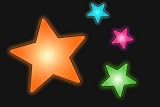 Multicoloured Mini Glow Stars