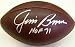 Jim Brown Autographed/Hand Signed Official Duke NFL Football with HOF 71 Inscription