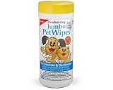 Petkin Jumbo Petwipes, 50-Count Pack (Pack of 4)