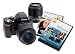 Nikon D40 6.1MP Digital SLR Camera with 18-55mm f/3.5-5.6G ED II AF-S DX and 55-200mm f/4.5-5.6G ED AF-S DX Zoom-Nikkor Lens with 2 Nikon School DVD