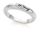 SH061 BNNH W8ing Engraved Purity Abstinence Promise Ring