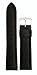 Men's Alligator Grain Watchband - Natural Matte Finish - Color Black Size: 20mm Watch Band