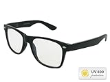Retro Wayfarer Sonnenbrille Nerd Brille klar