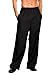 Dreamgirl Men's Elastic Waist Basic Pant, Black, Large