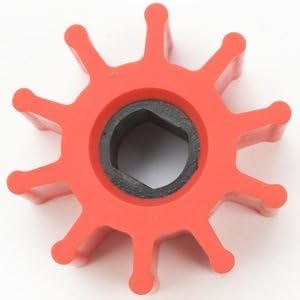 Globe Marine Run-Dry Impeller Model 318 RED for Jabsco 8980-0003