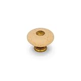 1-1/4 Dia Ceramic Knob with one 8/32 x 1 screw Finish: Oa